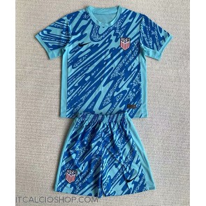 Stati Uniti Portiere Prima Maglia Bambino Copa America 2024 Manica Corta (+ Pantaloni corti)